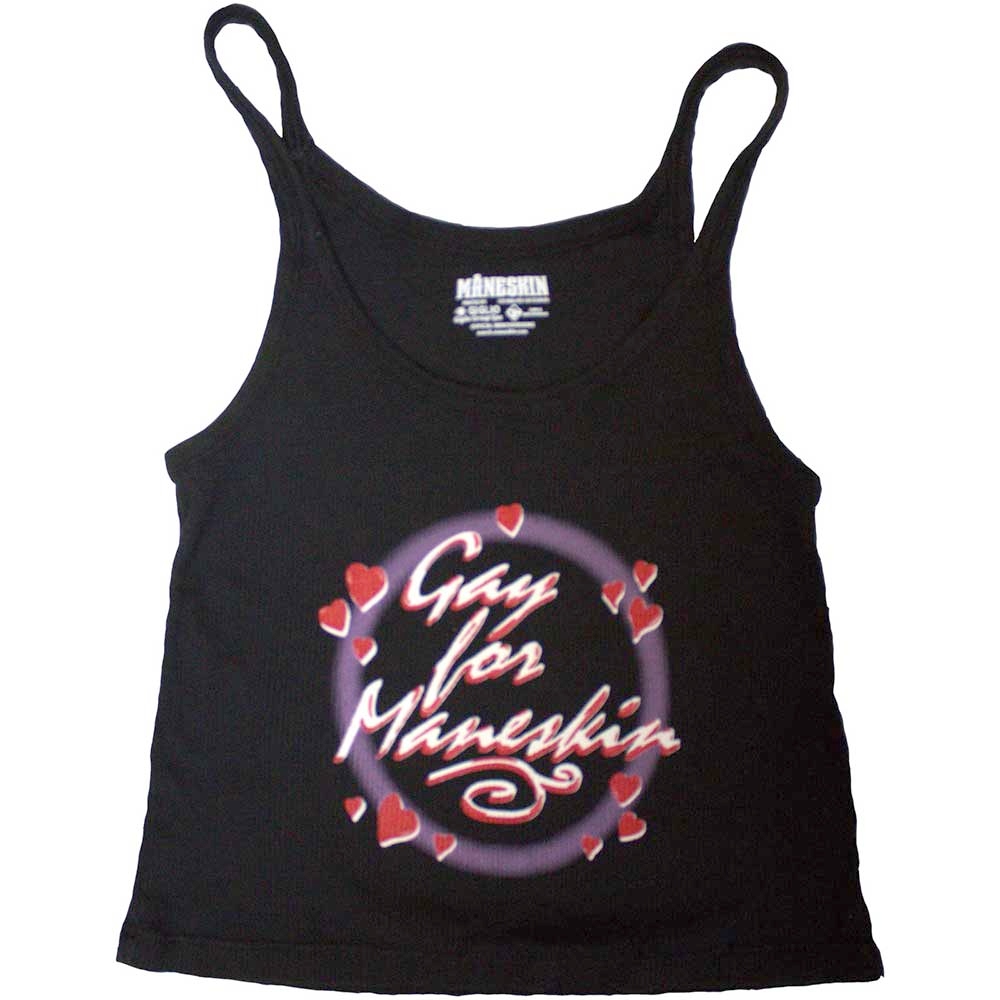Maneskin - Gay For Maneskin Mouwloze top - Zwart